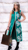 Leather bag with Wooden Handle LB2010BR