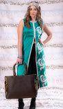 Leather bag with Wooden Handle LB2010BR